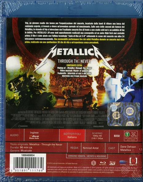 Metallica. Through the Never 3D (Blu-ray + Blu-ray 3D) di Nimród Antal - 2