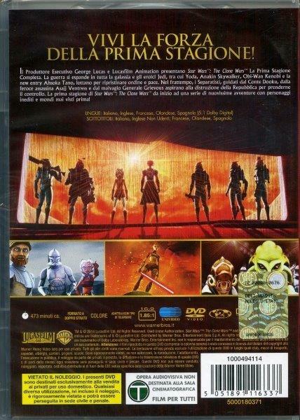 Star Wars. The Clone Wars. Stagione 1 (4 DVD) di Dave Filoni,Brian O'Connell,Rob Coleman - DVD - 2