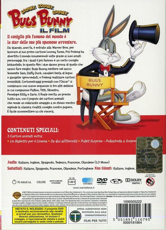 Custodia Per OPPO Reno10 Con Bugs Bunny - Cover In Silicone Trasparente Con Licenza Ufficiale Looney Tunes, Leggera E Protettiva