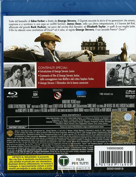 Il gigante di George Stevens - Blu-ray - 2