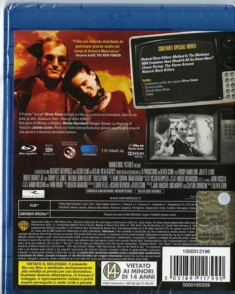 Assassini nati<span>.</span> 20th Anniversary Edition di Oliver Stone - Blu-ray - 2