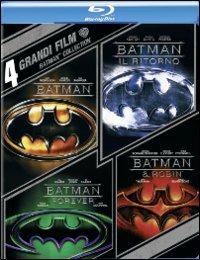 Batman Collection (4 Blu-ray) di Tim Burton,Joel Schumacher