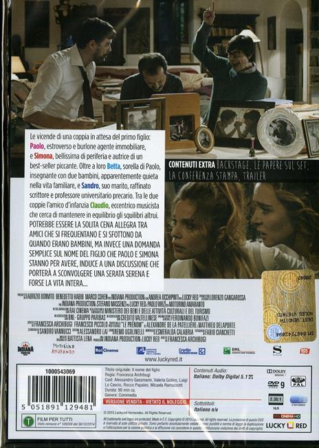 Il nome del figlio di Francesca Archibugi - DVD - 2