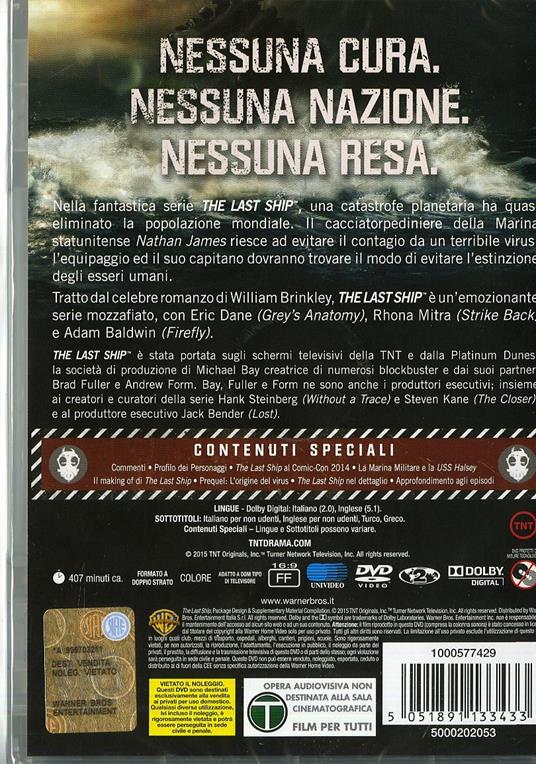 The Last Ship. Stagione 1 (3 DVD) di Jack Bender,Sergio Mimica-Gezzan,Michael Katleman - DVD - 2