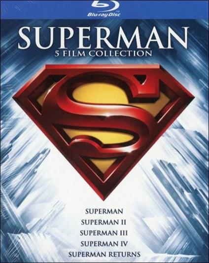 Superman. 5 film collection (5 Blu-ray) di Richard Donner,Sidney J. Furie,Richard Lester,Bryan Singer
