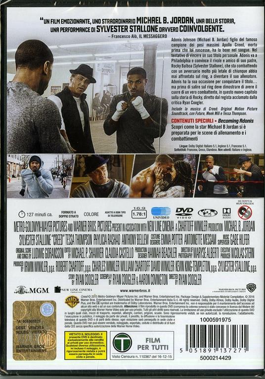 Creed. Nato per combattere di Ryan Coogler - DVD - 6