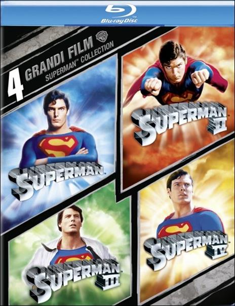 4 grandi film. Superman Collection (4 Blu-ray) di Richard Donner,Sidney J. Furie,Richard Lester