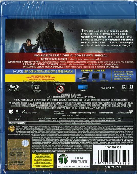 Batman v Superman. Dawn of Justice di Zack Snyder - Blu-ray - 8