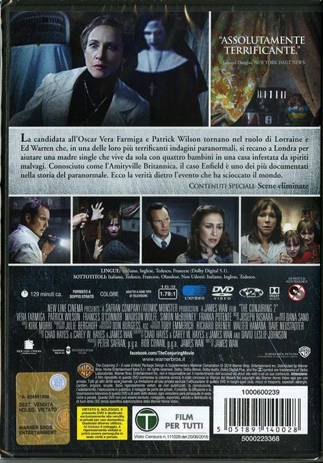 The Conjuring. Il caso Enfield di James Wan - DVD - 2