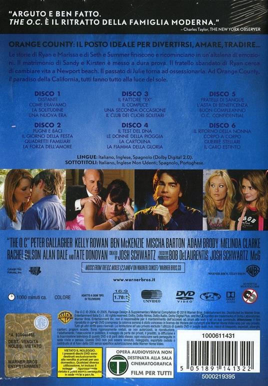 The O.C. Stagione 2. Stand Pack (6 DVD) di Josh Schwartz - DVD - 2