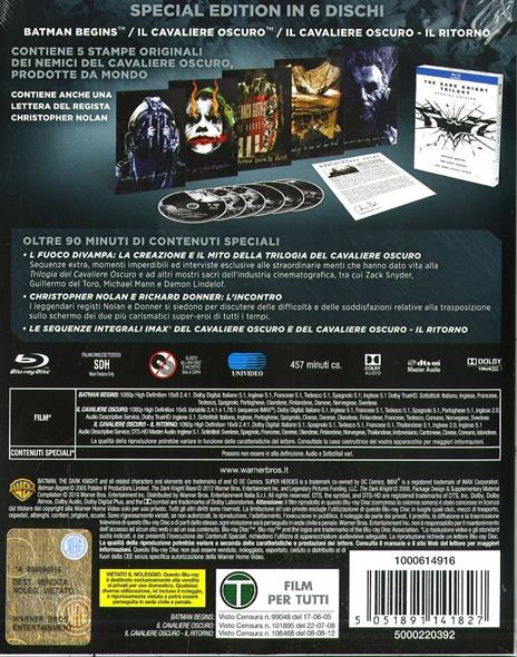 Il cavaliere oscuro.Trilogia. Special Edition (2 Blu-ray) di Christopher Nolan - 3