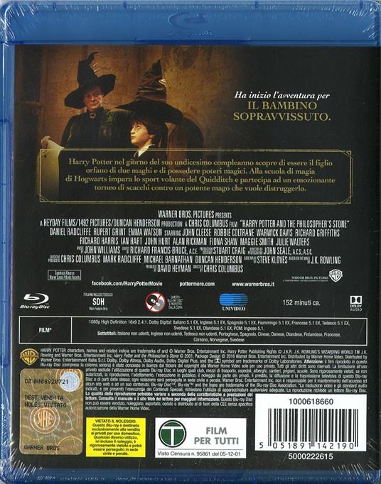 Harry Potter e la pietra filosofale (Edizione Speciale)<span>.</span> Edizione Speciale di Chris Columbus - Blu-ray - 3
