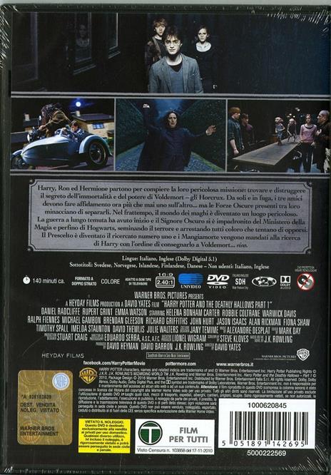 Harry Potter e i doni della morte. Parte 1<span>.</span> Edizione Speciale di David Yates - DVD - 3