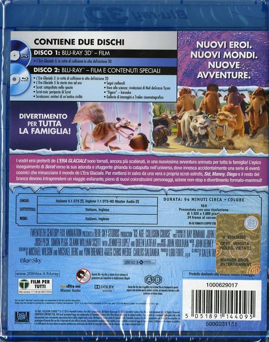 L' era glaciale. In rotta di collisione 3D (Blu-ray + Blu-ray 3D) di Galen Tan Chu,Mike Thurmeier - 8