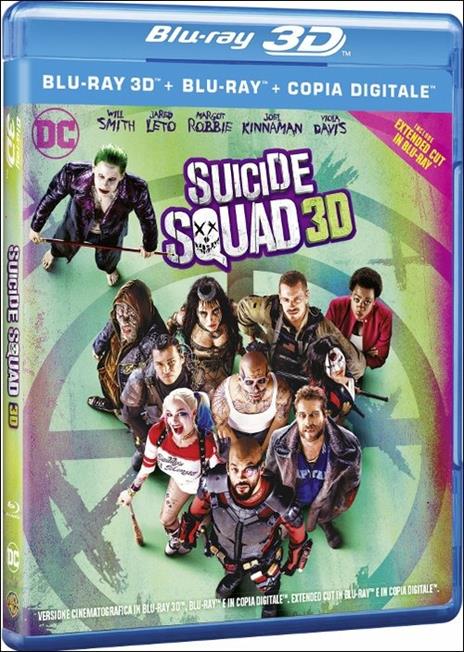 Suicide Squad (Blu-ray + Blu-ray 3D) di David Ayer - Blu-ray + Blu-ray 3D