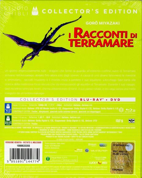 I racconti di Terramare. Collector's Edition (DVD + Blu-ray) di Goro Miyazaki - 2