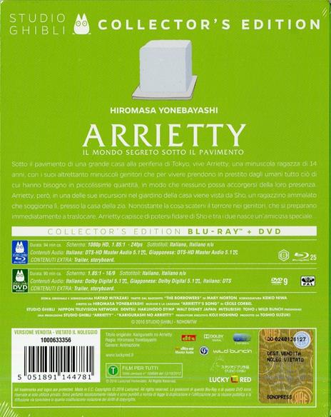 Arrietty. Collector's Edition (DVD + Blu-ray) di Hiromasa Yonebayashi - DVD + Blu-ray - 2