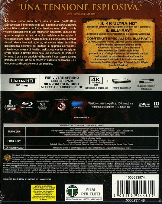 Io sono leggenda (Blu-ray + Blu-ray 4K Ultra HD) di Francis Lawrence - 2