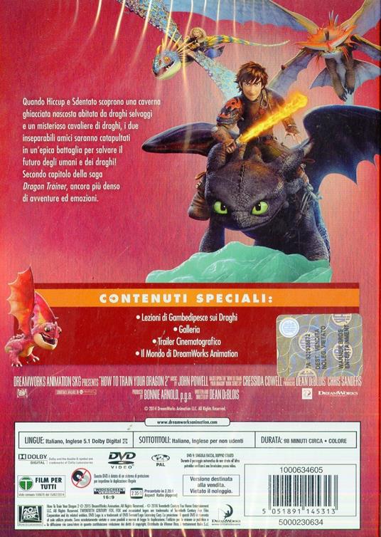 Dragon Trainer 2 di Dean DeBlois - DVD - 2