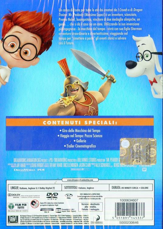Mr. Peabody e Sherman. Funtastic Edition di Rob Minkoff - DVD - 2