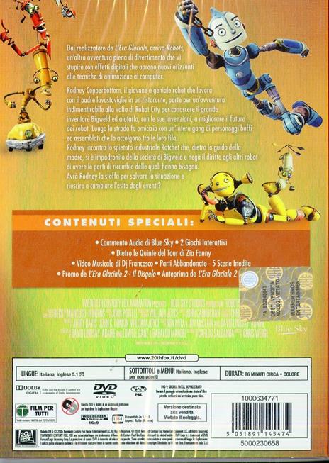 Robots di Chris Wedge,Carlos Saldanha - DVD - 2