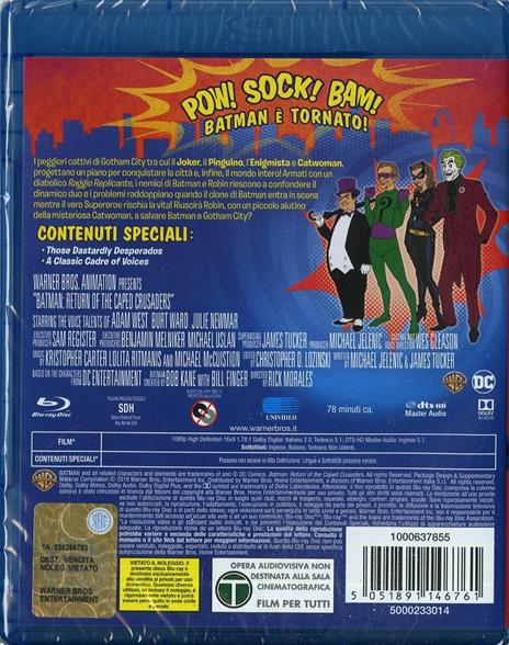 Batman. Return of the Caped Crusaders di Rick Morales - Blu-ray - 2