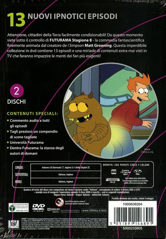 Futurama. Stagione 8 (2 DVD) di Peter Avanzino,Carlos Baeza - DVD - 2
