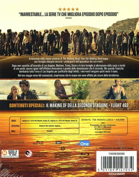 Fear the Walking Dead. Stagione 2. Serie TV ita (4 Blu-ray) di Adam Davidson,Kari Skogland,Stefan Schwartz - Blu-ray - 2