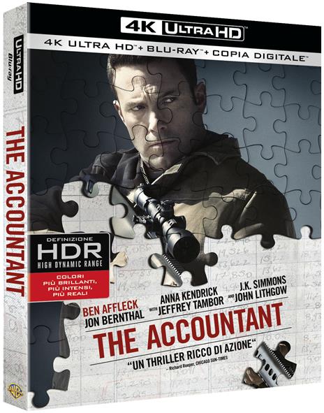 The Accountant (Blu-ray + Blu-ray 4K Ultra HD) di Gavin O'Connor - Blu-ray + Blu-ray Ultra HD 4K