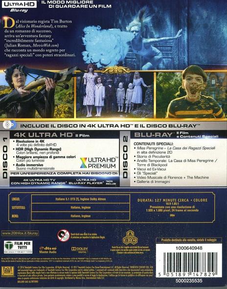 Miss Peregrine. La casa dei ragazzi speciali (Blu-ray + Blu-ray 4K Ultra HD) di Tim Burton - Blu-ray + Blu-ray Ultra HD 4K - 2