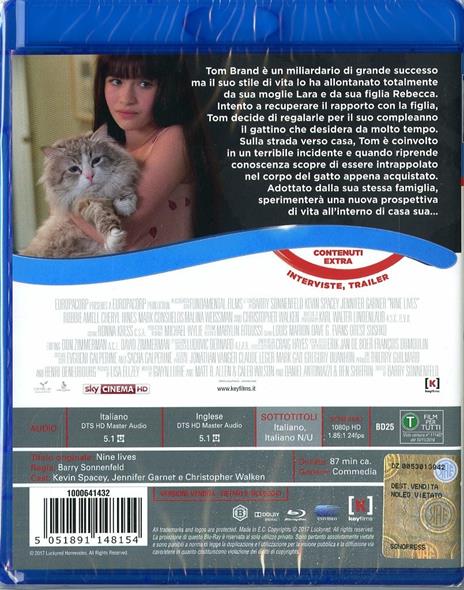 Una vita da gatto (Blu-ray) di Barry Sonnenfeld - Blu-ray - 2