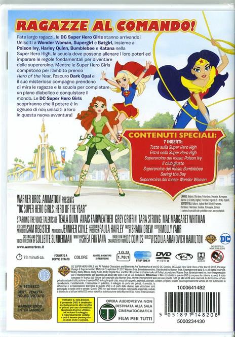 DC Super Hero Girls. Hero of the Year (DVD) di Cecilia Aranovich - DVD - 2