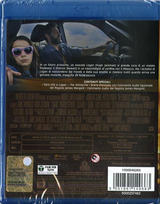 Logan. The Wolverine (Blu-ray) di James Mangold - Blu-ray - 6