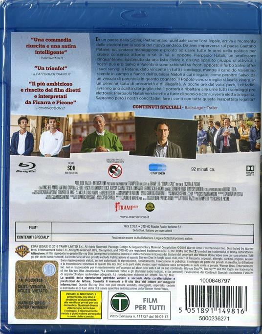 L' ora legale (Blu-ray) di Salvo Ficarra,Valentino Picone - Blu-ray - 2