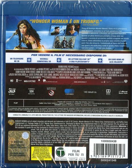 Wonder Woman (Blu-ray 3D) di Patty Jenkins - Blu-ray 3D - 2