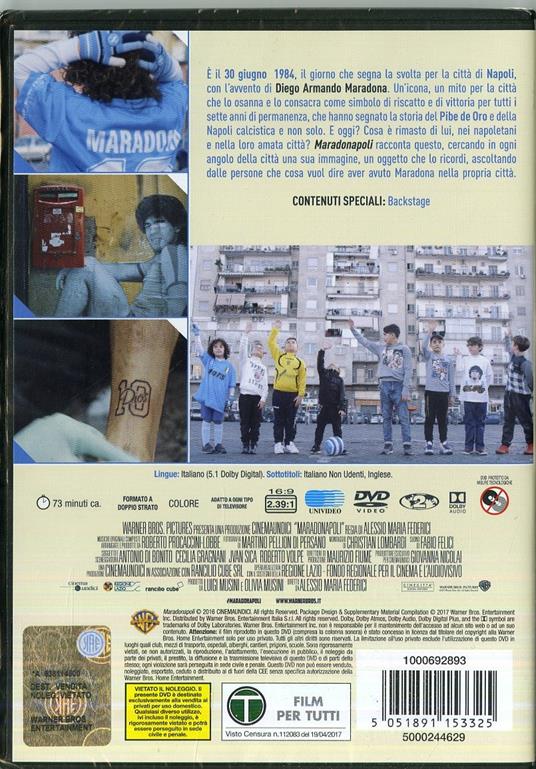 Maradonapoli. La città racconta il mito (DVD) di Alessio Maria Federici - DVD - 2