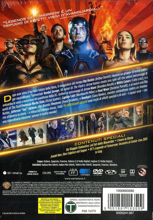 Legends of Tomorrow. Stagione 1. Serie TV ita (4 DVD) di Dermott Downs,Gregory Smith,Ralph Hemecker - DVD - 2