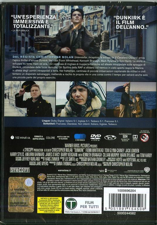 Dunkirk (DVD) di Christopher Nolan - DVD - 7