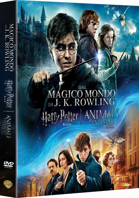Wizarding World. Collezione 9 film. Harry Potter - Animali fantastici (DVD) di Chris Columbus,Alfonso Cuaron,Mike Newell,David Yates