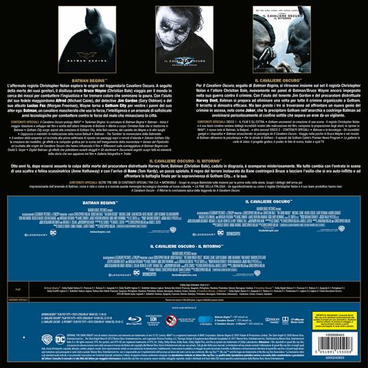 Il cavaliere oscuro. The Dark Night Trilogy. Vinyl Edition (5 Blu-ray) di Christopher Nolan - 3