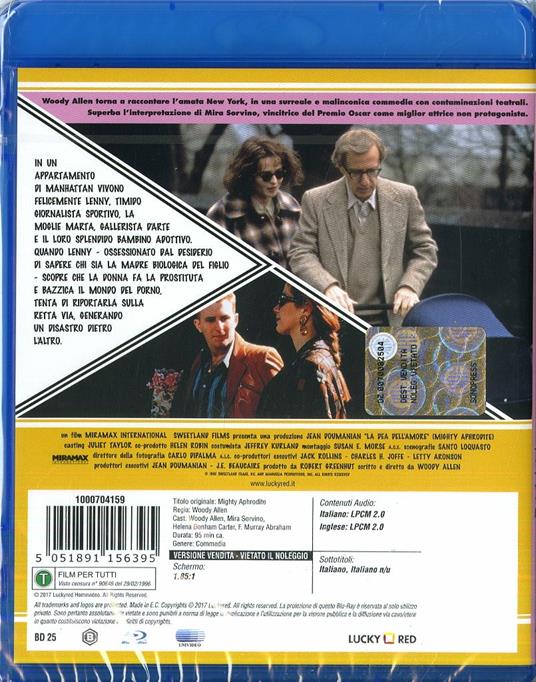 La dea dell'amore (Blu-ray) di Woody Allen - Blu-ray - 2