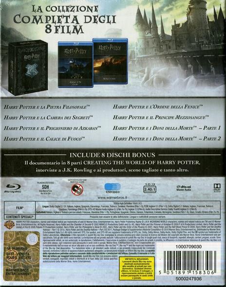 Harry Potter Collezione completa. Limited Edition (Blu-ray) di Chris Columbus,Alfonso Cuaron,Mike Newell,David Yates - 2
