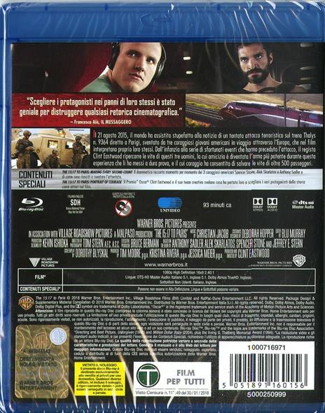 15:17 Attacco al treno (Blu-ray) di Clint Eastwood - Blu-ray - 3