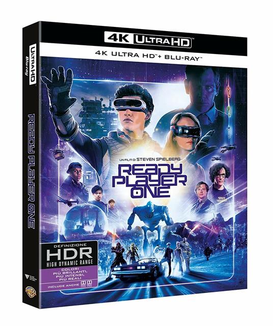 Ready Player One (Blu-ray + Blu-ray 4K Ultra HD) - Blu-ray + Blu-ray Ultra  HD 4K - Film di Steven Spielberg Fantastico