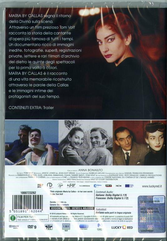 Maria by Callas (DVD) di Tom Volf - DVD - 2