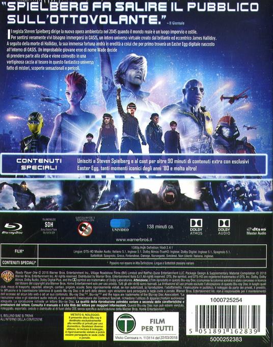 Ready Player One. Edizione Lenticular O-Ring (Blu-ray) di Steven Spielberg - Blu-ray - 3