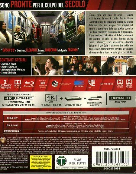 Ocean's Eight (Blu-ray Ultra HD 4K) di Gary Ross - Blu-ray + Blu-ray Ultra HD 4K - 2