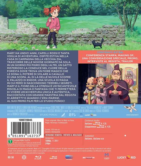 Mary e il fiore della strega (Blu-ray) di Hiromasa Yonebayashi - Blu-ray - 2