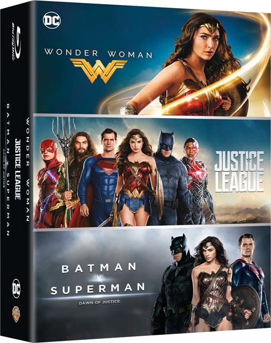 Cofanetto Boxset DC 3 Movies (3 Blu-ray) di Patty Jenkins,Zack Snyder