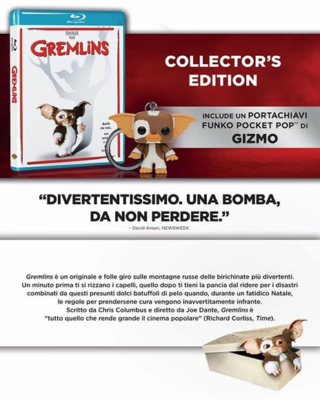 Gremlins. Con Funko Keychain (Blu-ray) di Joe Dante - Blu-ray - 2